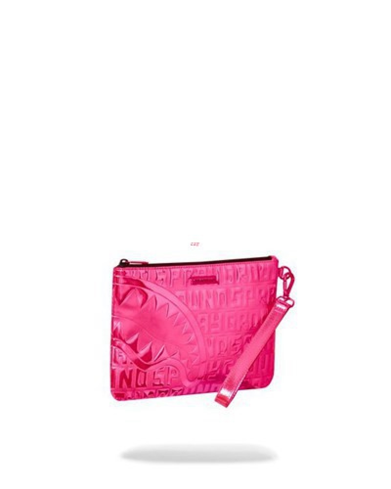 Pink Sprayground Infiniti Pink Diamond Crossover Clutch Bag | 18475-YKCS