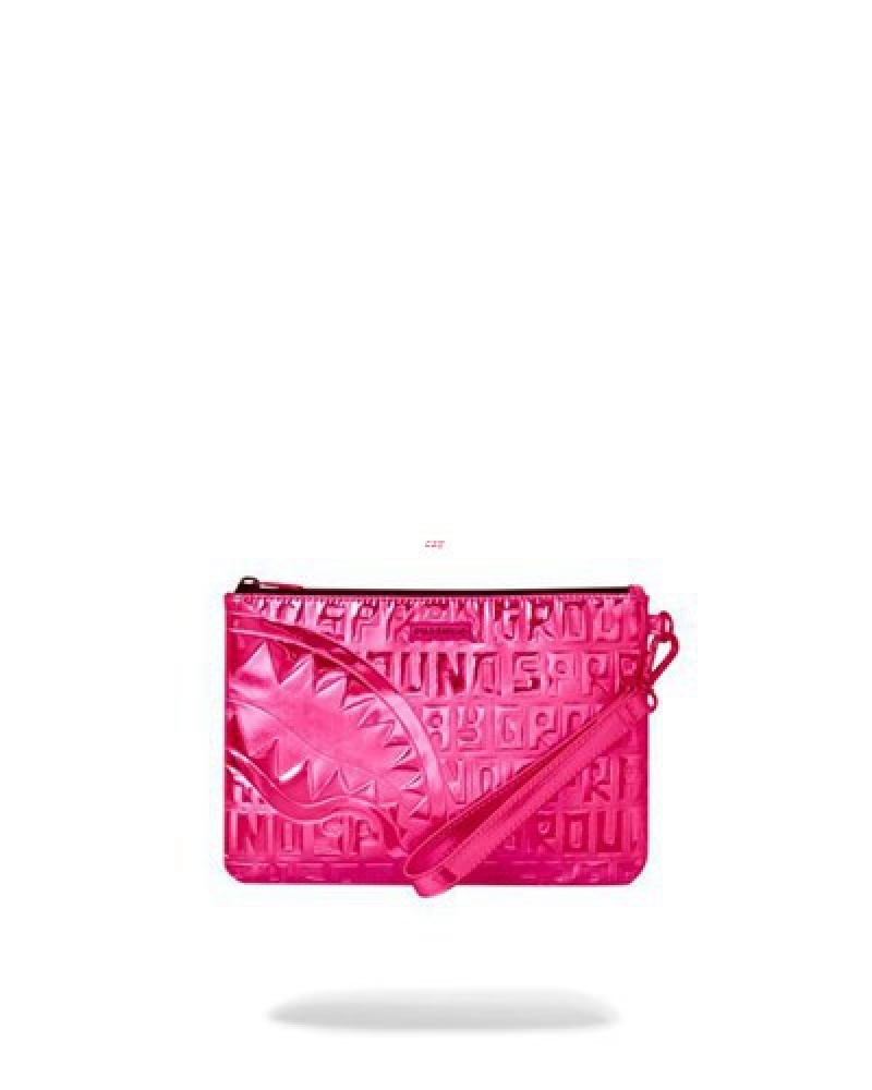 Pink Sprayground Infiniti Pink Diamond Crossover Clutch Bag | 18475-YKCS