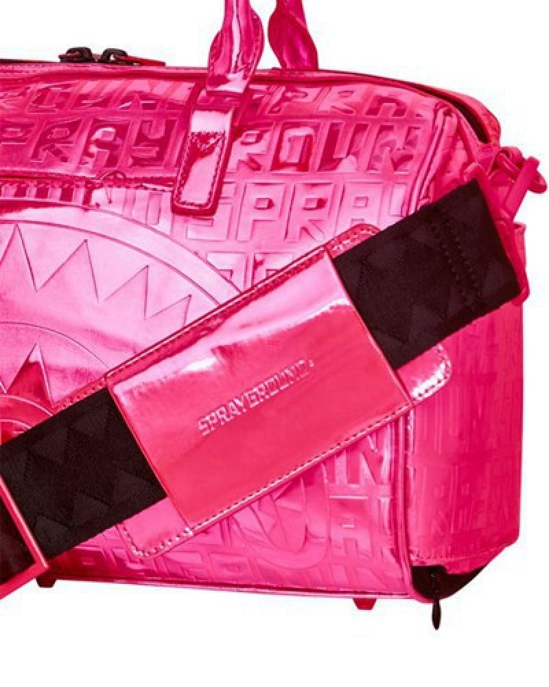 Pink Sprayground Infiniti Pink Diamond Mini Duffle Bags | 60872-HRZL