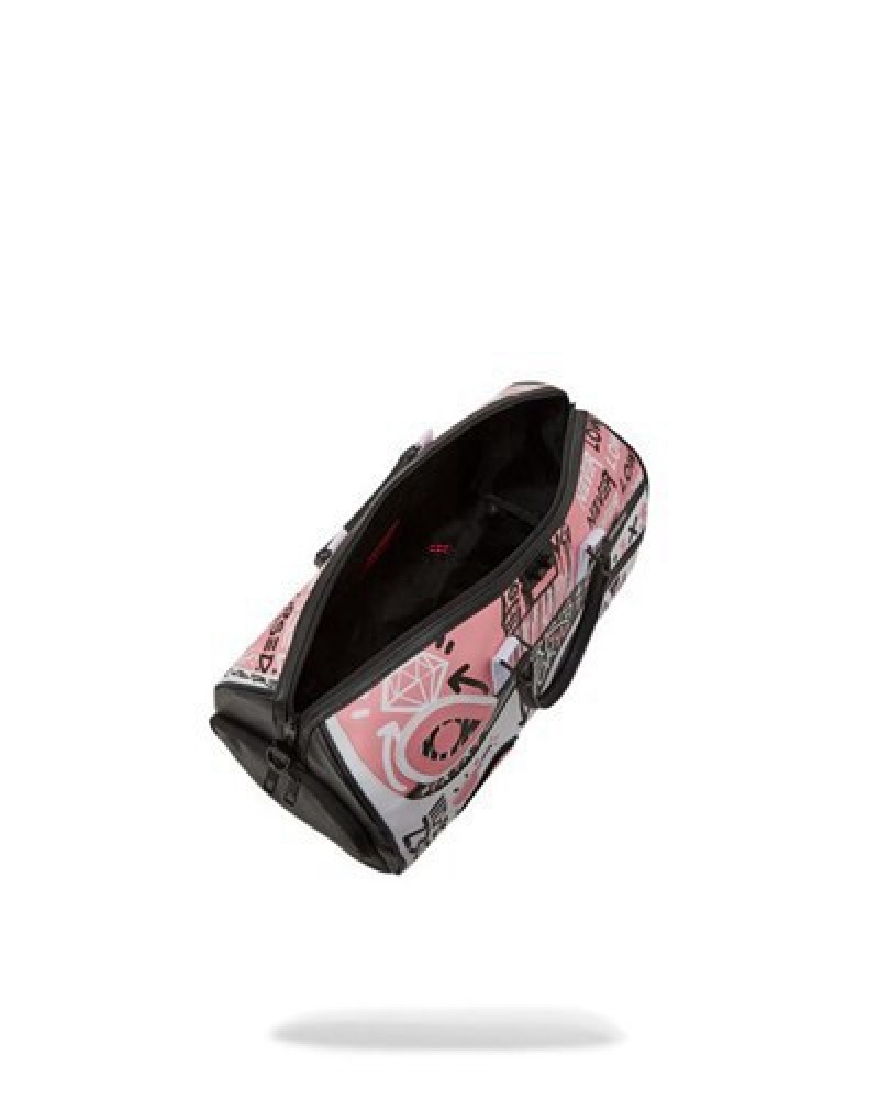 Pink Sprayground Jadore Duffle Bags | 35870-EACL