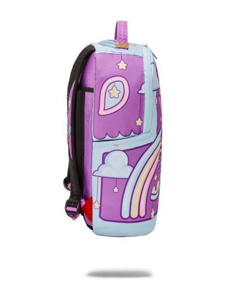 Pink Sprayground Kitty Money Napsack スプレーグラウンド (Dlxr) Backpacks | 24510-ELOP