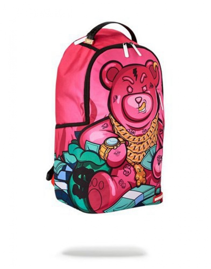 Pink Sprayground Lil' Sassy Backpacks | 62354-DUAE