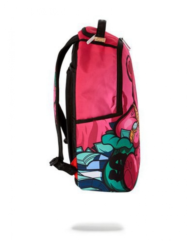 Pink Sprayground Lil' Sassy Backpacks | 62354-DUAE