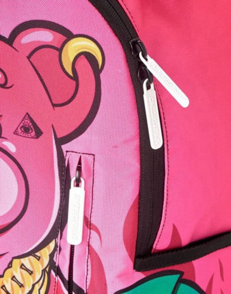 Pink Sprayground Lil' Sassy Backpacks | 62354-DUAE