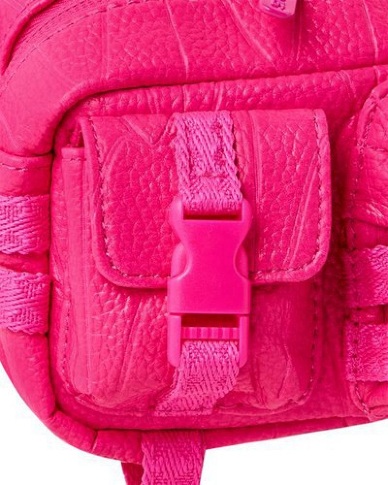 Pink Sprayground Lotus Mini Cargo Crossbody Bags | 81927-RPAB