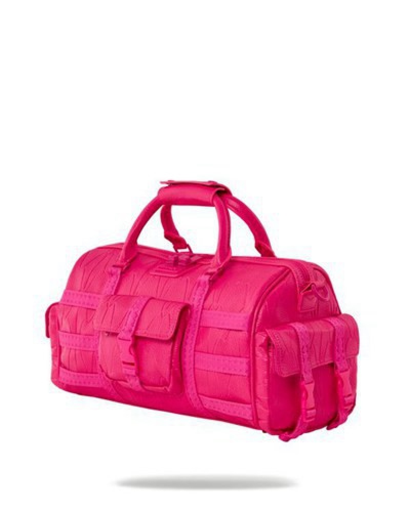 Pink Sprayground Lotus Mini Duffle Bags | 94102-XJFY