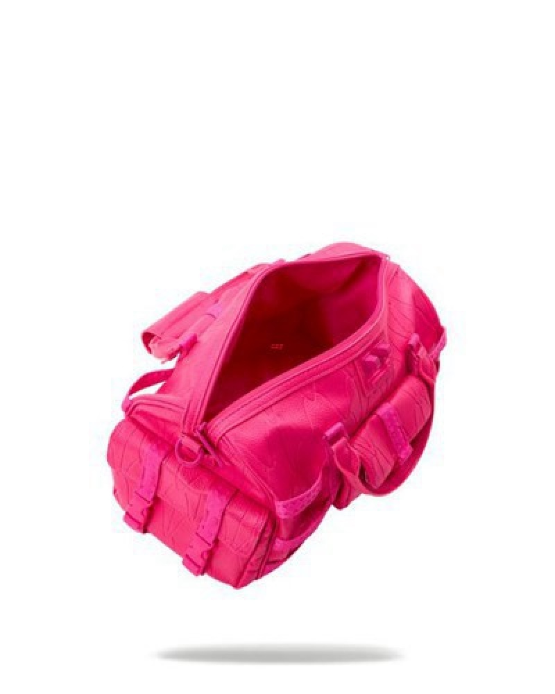 Pink Sprayground Lotus Mini Duffle Bags | 94102-XJFY