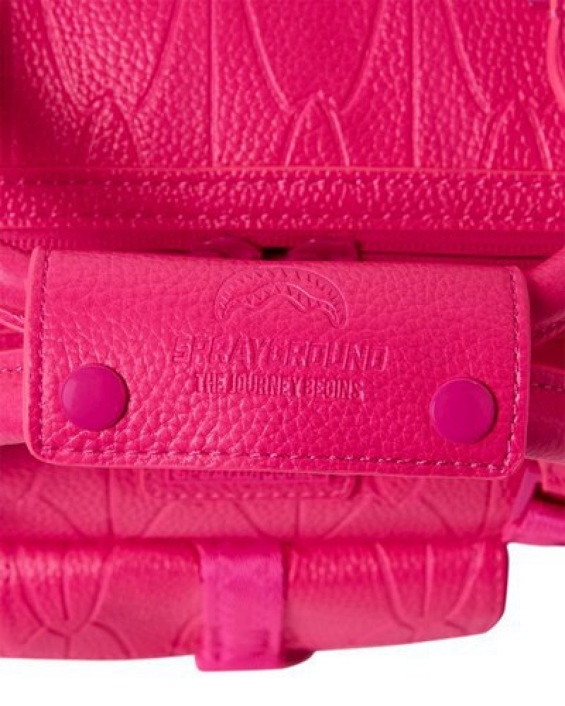 Pink Sprayground Lotus Mini Duffle Bags | 94102-XJFY