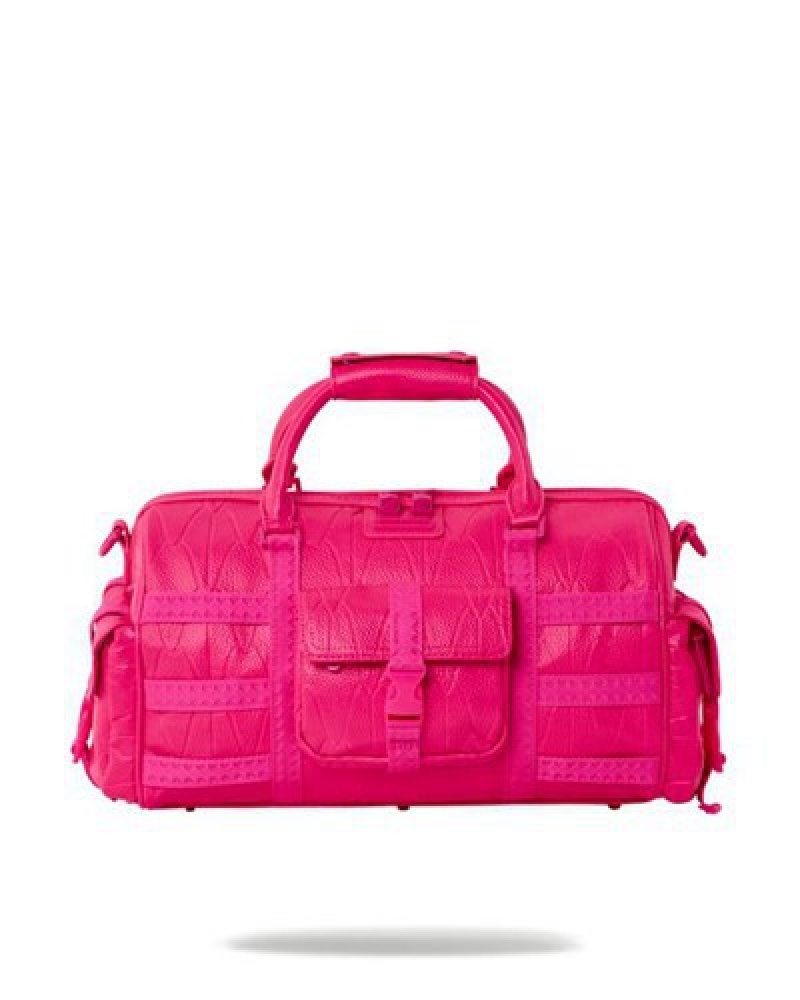 Pink Sprayground Lotus Mini Duffle Bags | 94102-XJFY