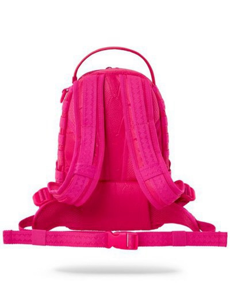 Pink Sprayground Lotus Mini Trooper Backpacks | 14789-UTWI