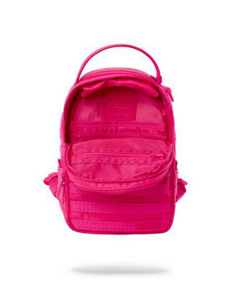 Pink Sprayground Lotus Mini Trooper Backpacks | 14789-UTWI