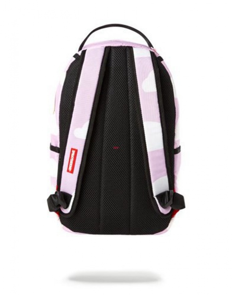 Pink Sprayground Mini Rainbow Bounce Backpacks | 64109-QRFD