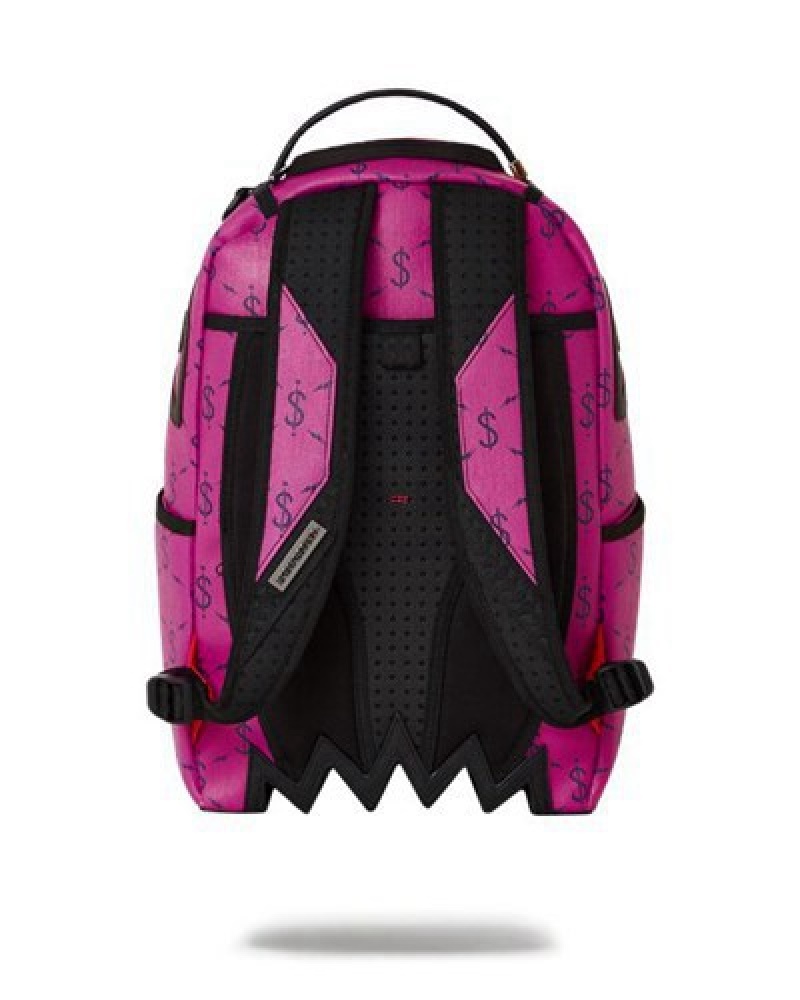 Pink Sprayground Napdragon (Dlxv) Backpacks | 09385-DBCL