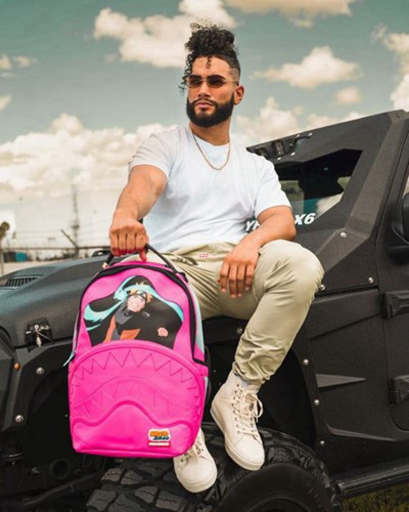 Pink Sprayground Naruto Fashion Killa (Dlxv) Backpacks | 70431-YKTW