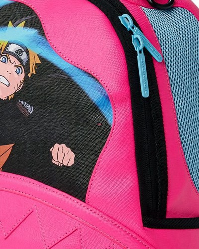 Pink Sprayground Naruto Fashion Killa (Dlxv) Backpacks | 70431-YKTW