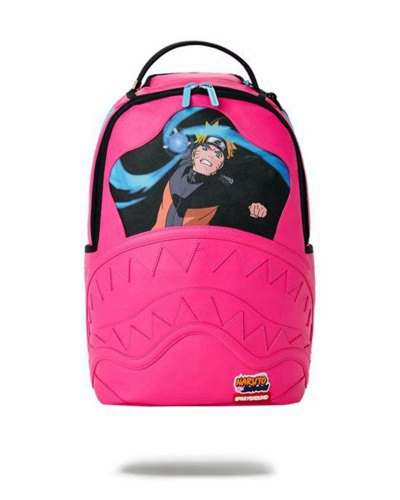 Pink Sprayground Naruto Fashion Killa (Dlxv) Backpacks | 70431-YKTW