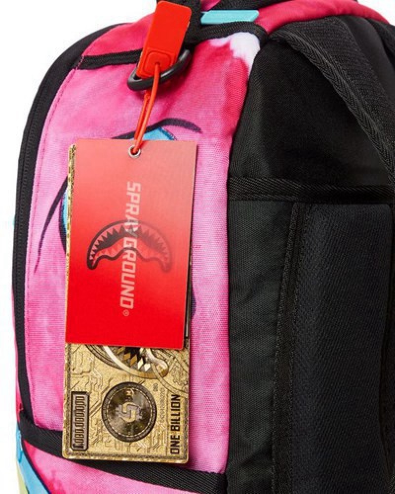 Pink Sprayground Pastel Delight (Dlxr) Backpacks | 09746-KQDE