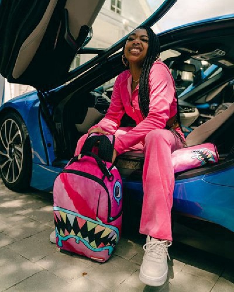 Pink Sprayground Pastel Delight (Dlxr) Backpacks | 09746-KQDE