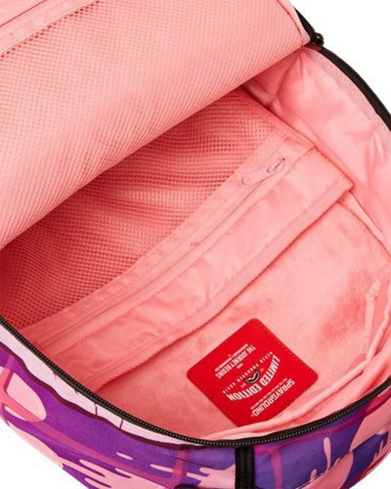 Pink Sprayground Pink Panther Furrrocious Backpacks | 59846-MHUF