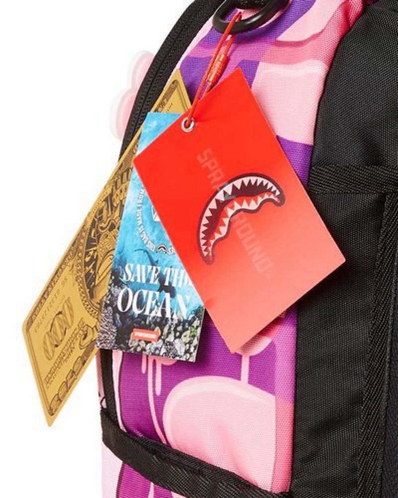 Pink Sprayground Pink Panther Furrrocious Backpacks | 59846-MHUF