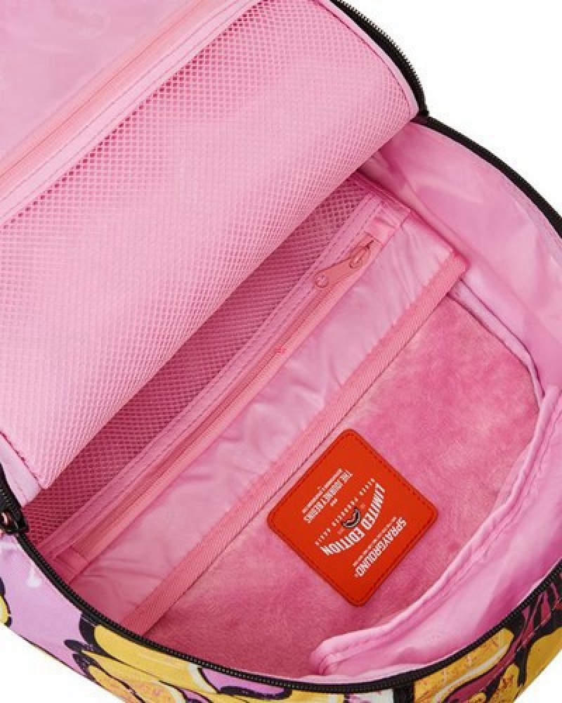 Pink Sprayground Pink Panther On The Run (Dlxr) Backpacks | 92471-FZKI