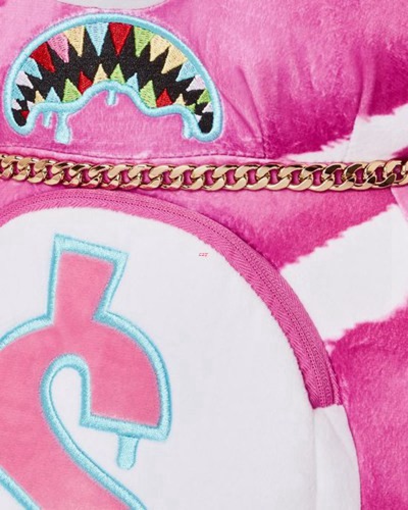 Pink Sprayground Pink Punk Moneybear Teddybear Backpacks | 08394-YOES