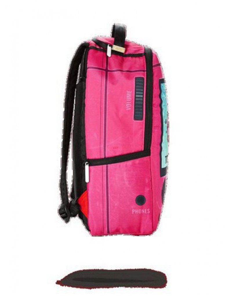 Pink Sprayground Play Me Backpacks | 49516-KJNE