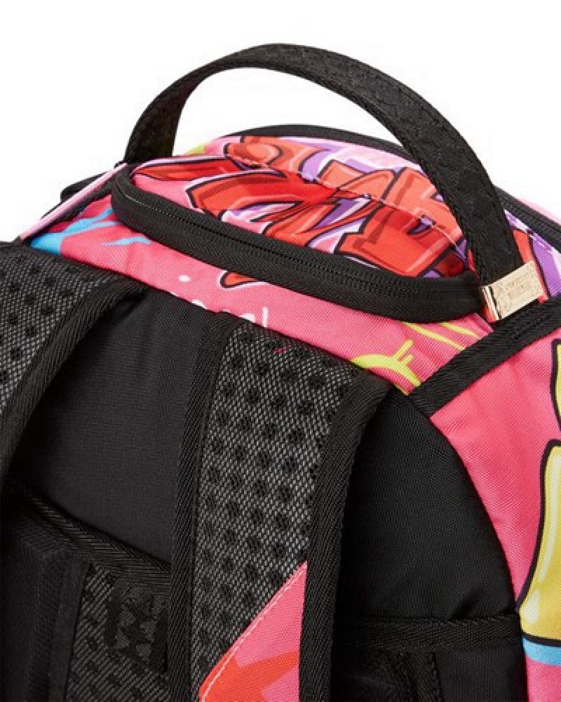 Pink Sprayground Powerpuff Girls On The Run (Dlxr) Backpacks | 10526-EMZR