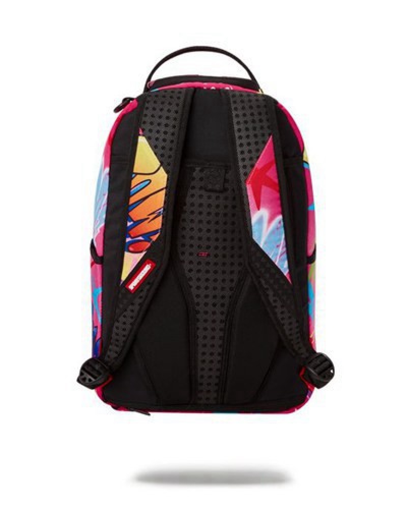 Pink Sprayground Powerpuff Girls On The Run (Dlxr) Backpacks | 10526-EMZR