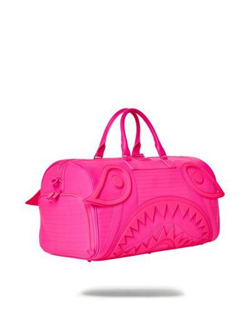 Pink Sprayground Sakura Shock Wave Duffle Bags | 05836-HFKX