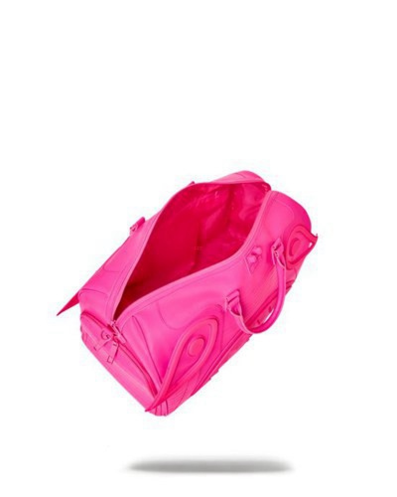 Pink Sprayground Sakura Shock Wave Duffle Bags | 05836-HFKX