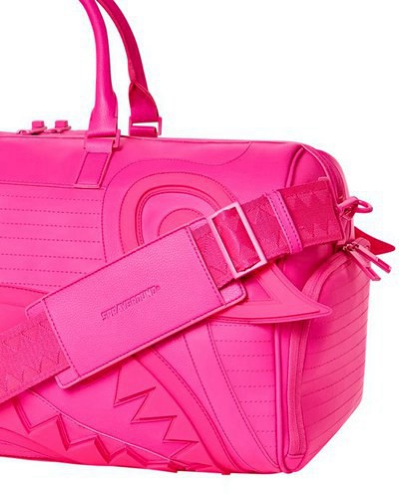 Pink Sprayground Sakura Shock Wave Duffle Bags | 05836-HFKX