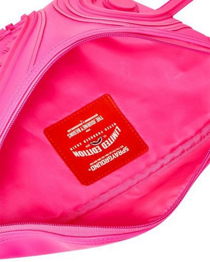 Pink Sprayground Sakura Shock Wave Savvy Crossbody Bags | 23954-EFOB