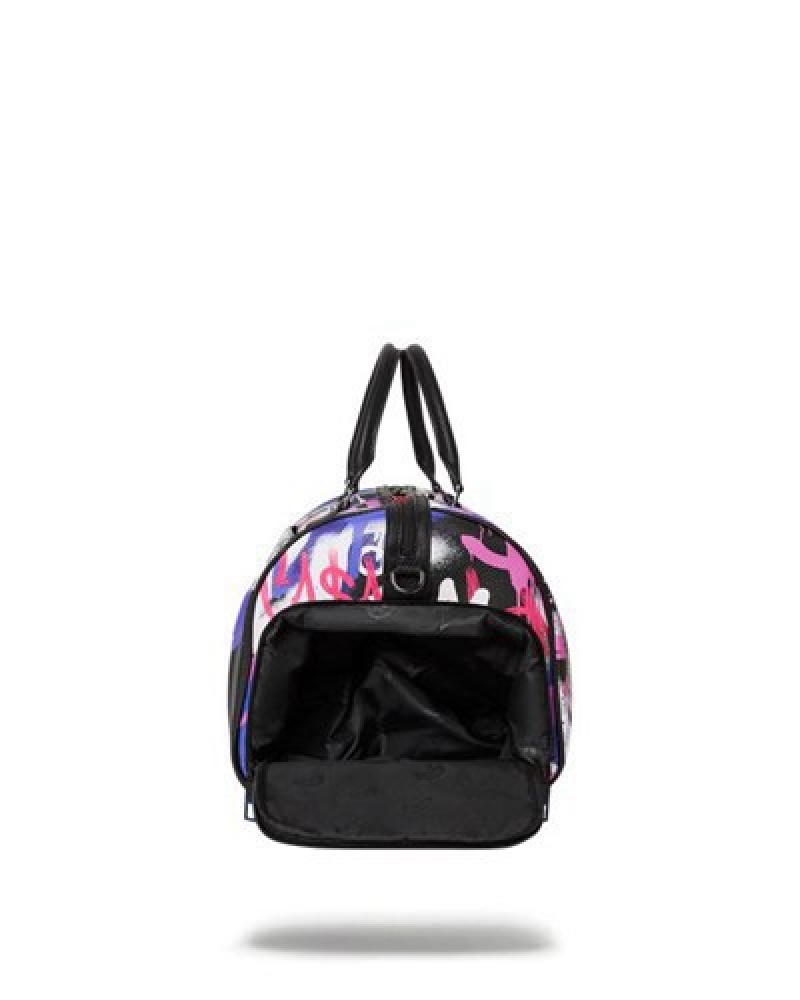 Pink Sprayground Shark Atelier Duffle Bags | 10754-JCLF