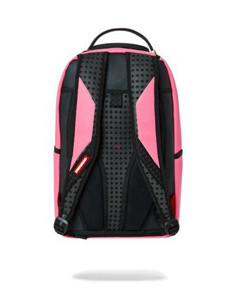 Pink Sprayground Shark Central (Dlxv) Backpacks | 03764-RDHL