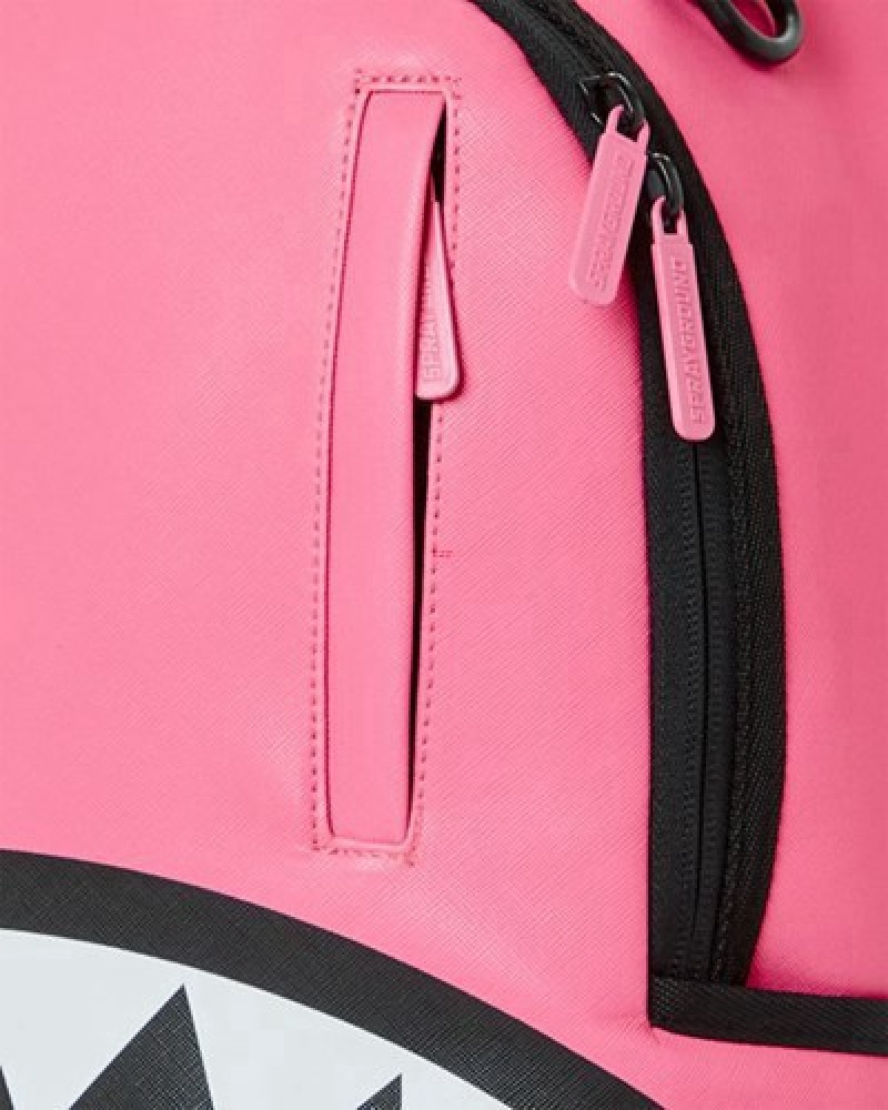 Pink Sprayground Shark Central (Dlxv) Backpacks | 03764-RDHL