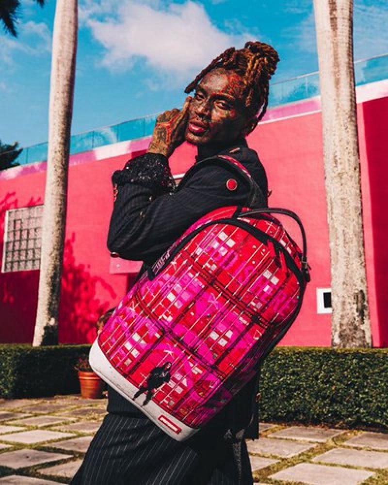 Pink Sprayground Shipping The Goods (Dlxv) Backpacks | 46510-PNGR