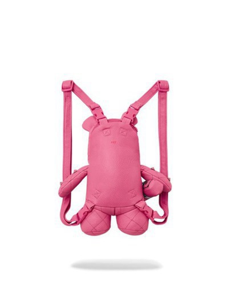 Pink Sprayground Sorbet Stunna Bear Cub Backpacks | 06315-NKRH