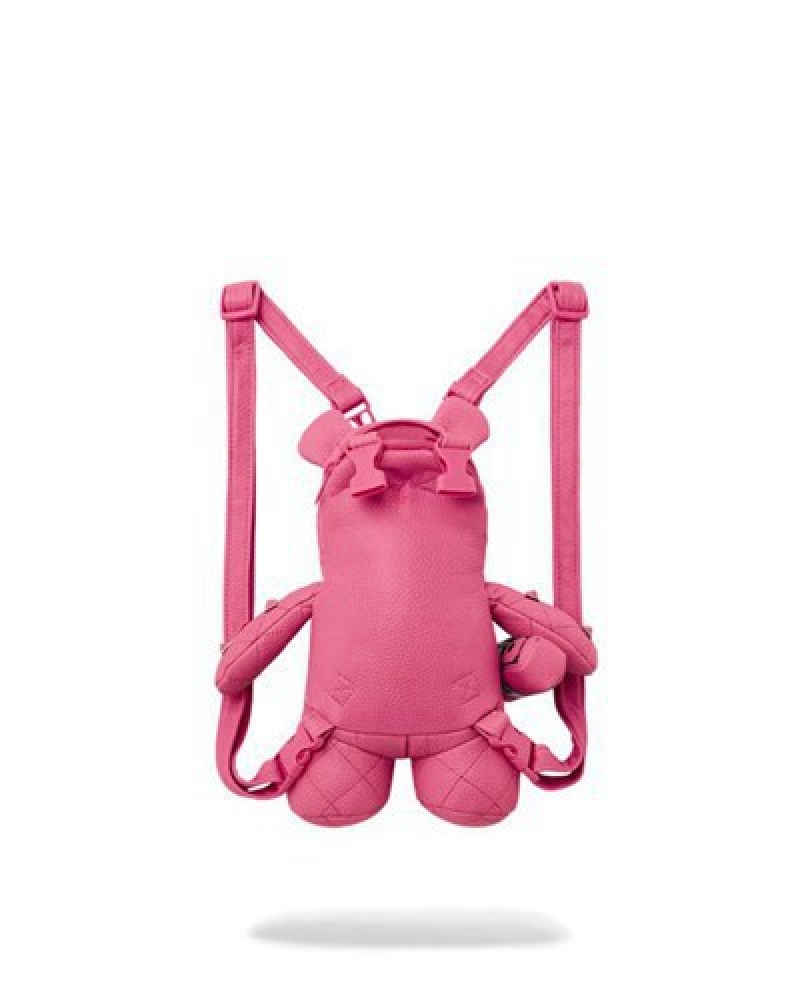 Pink Sprayground Sorbet Stunna Bear Cub Backpacks | 06315-NKRH