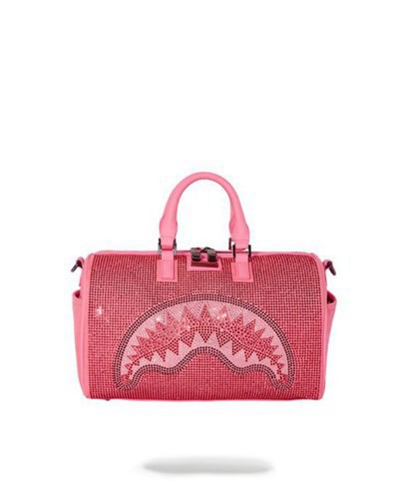 Pink Sprayground Starlet Trinity Mini Duffle Bags | 98321-CRLP