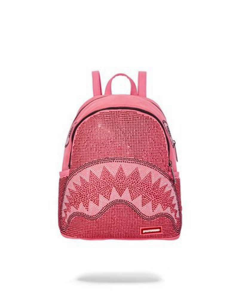 Pink Sprayground Starlet Trinity Savage Backpacks | 37102-KMGU