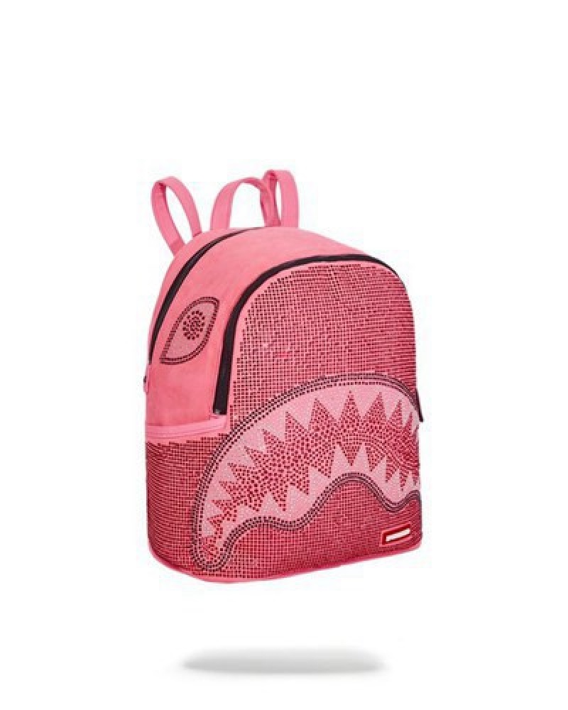 Pink Sprayground Starlet Trinity Savage Backpacks | 37102-KMGU