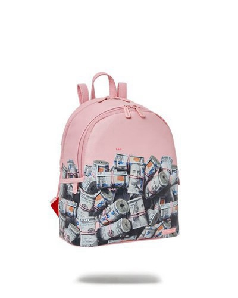 Pink Sprayground The Entrepreneur Savage Backpacks | 07916-NPGY