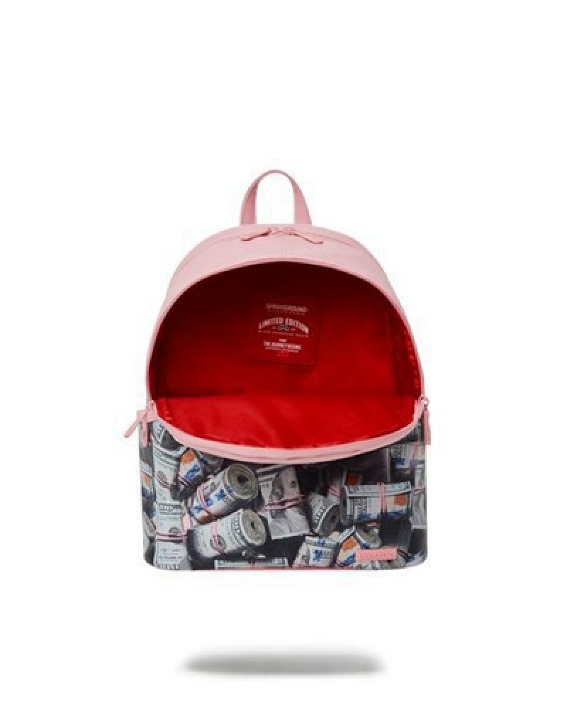 Pink Sprayground The Entrepreneur Savage Backpacks | 07916-NPGY