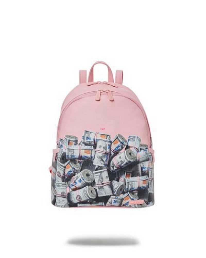 Pink Sprayground The Entrepreneur Savage Backpacks | 07916-NPGY