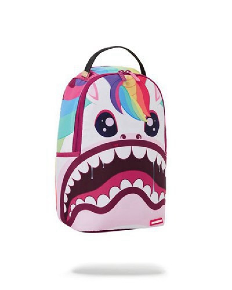 Pink Sprayground UNICORN SHARK MINI Backpacks | 16980-RZDT