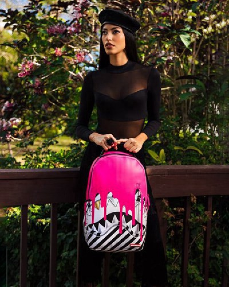 Pink Sprayground Vice Beach (Dlxv) Backpacks | 64079-EXMA