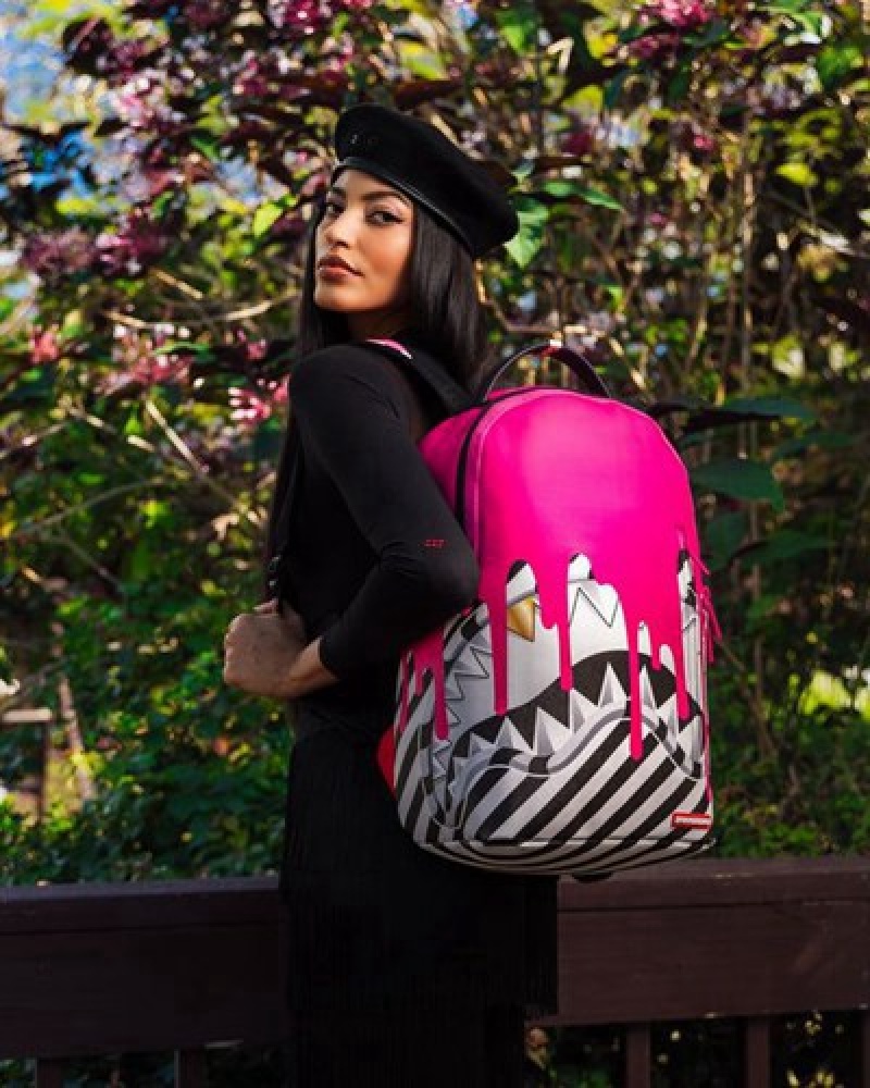 Pink Sprayground Vice Beach (Dlxv) Backpacks | 64079-EXMA