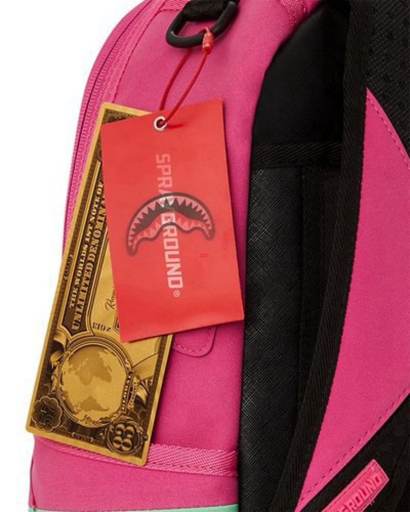 Pink / Green Sprayground Motto Gelato (Dlxv) Backpacks | 10367-SRPG