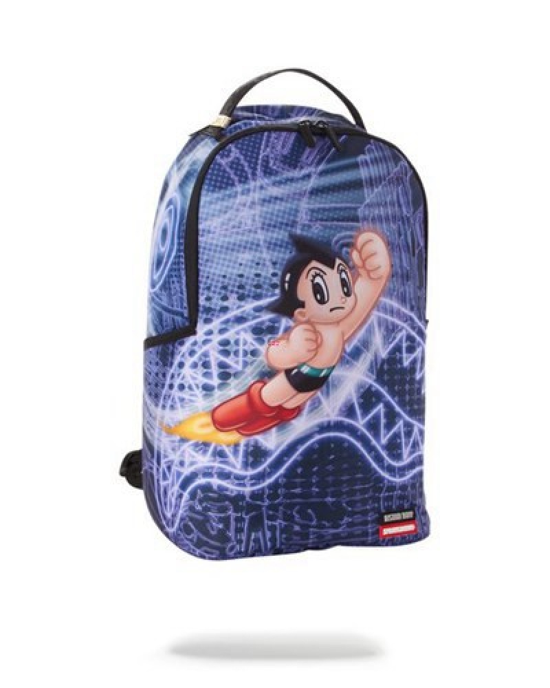 Purple Sprayground Astro Boy: Made Ready Backpacks | 86175-QDHI